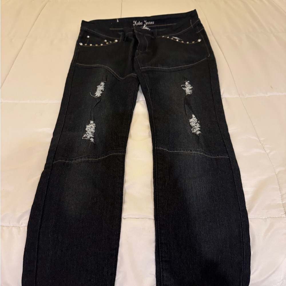 KABA Black Studded Jeans - Picture 6 of 6